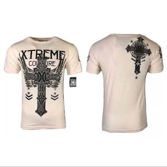 XTREME COUTURE by AFFLICTION Men T-Shirt FAITH & T - Picture 2 of 6